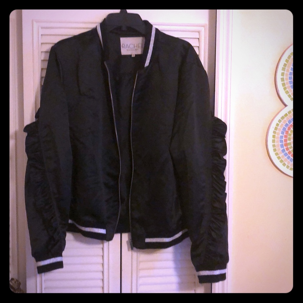 Black bomber jacket